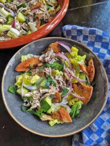 Quarantine Kitchen: Fattoush with Chicken